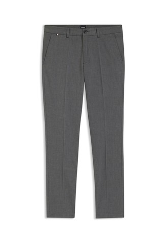 Slim-fit trousers in stretch-cotton dobby