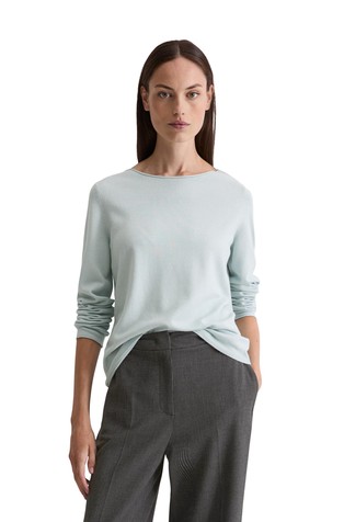 Slim fit knitted jumper in wool-blend