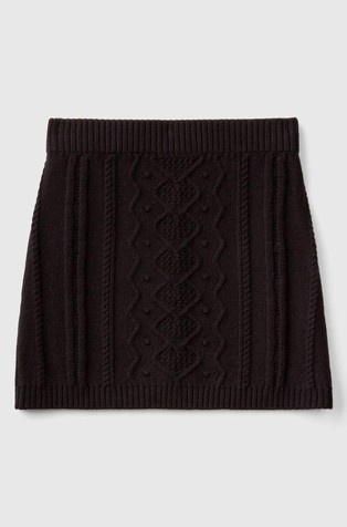 Teksturirano pletena mini suknja