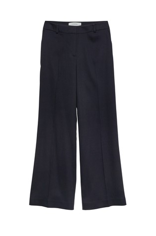 Marlene trousers in viscose blend with piqué texture