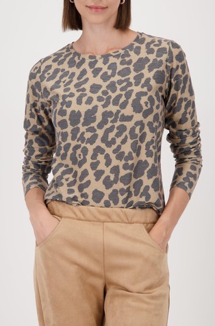 Svjetlucava majica dugih rukava s uzorkom