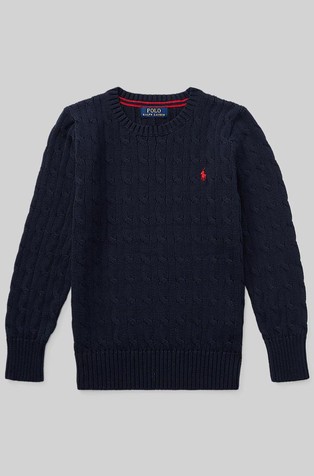 Strukturirano pleten pamučni pulover