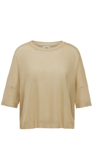 Relaxed fit T-shirt in transparent lyocell