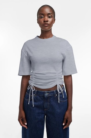 TSMALLE drawstring detail T-shirt
