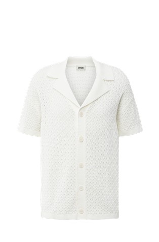 Strukturirano pletena košulja kratkih rukava