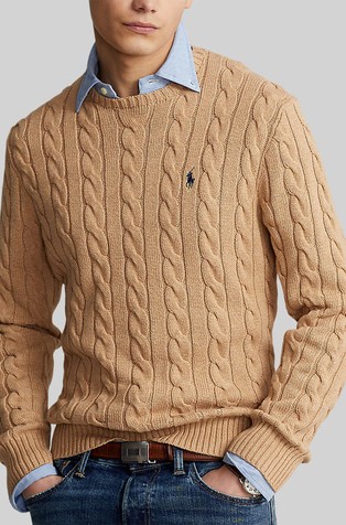 Strukturirano pleten pamučni pulover