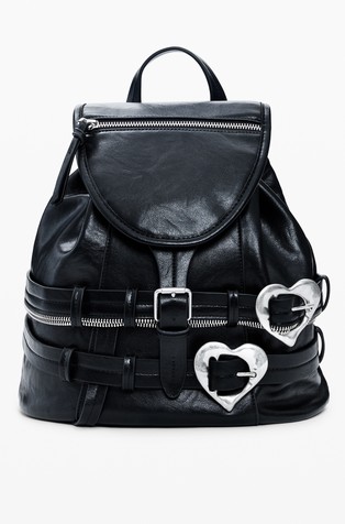 Ruksak s kopčama u obliku srca