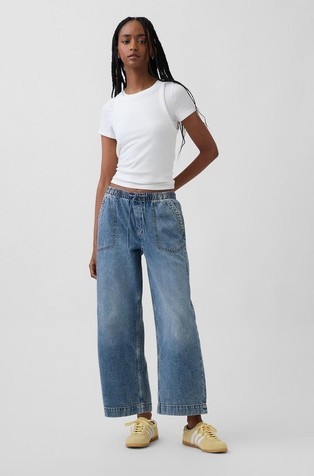Low Rise 90s Loose Easy Crop Jeans