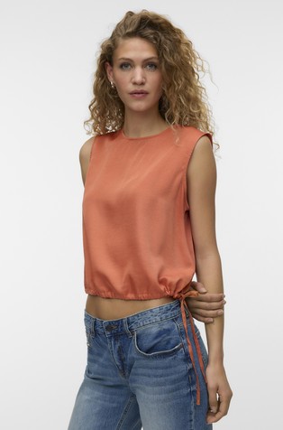 VMMIRA bluza bez rukava s podesivim vezicama