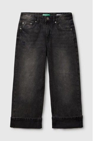 Straight fit jeans hlače s uvrnutim rubom nogavica