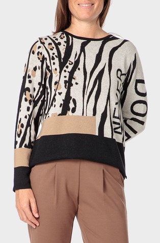 Gemstone printed sweater