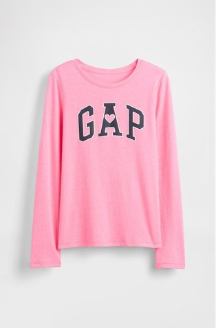 Gap logo majica dugih rukava za djevojčice