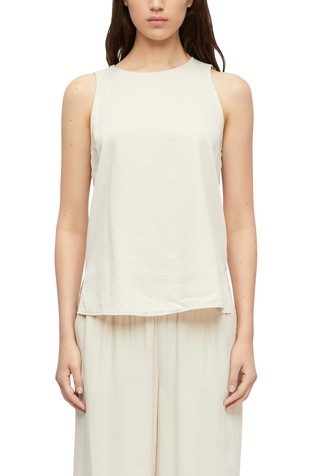Viscose blend top with crinkle texture