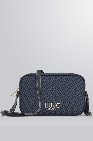 Small jacquard denim crossbody bag