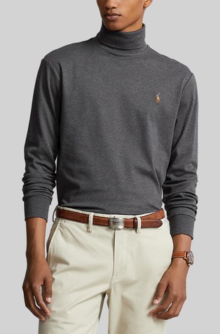 Soft cotton turtleneck