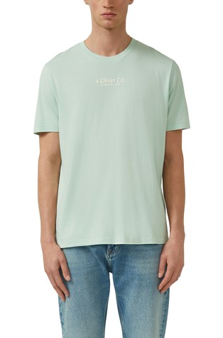 Cotton T-shirt with logo print