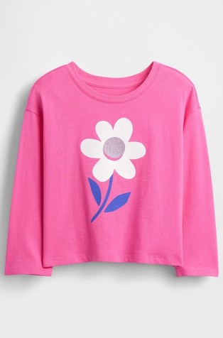 Majica dugih rukava s otiskom za djecu djevojčice
