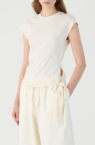 T-shirt with side knot