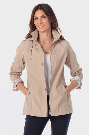 Reversible hooded jacket