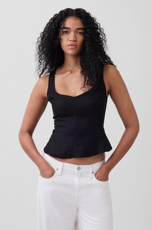 Ženski top od mješavine lana