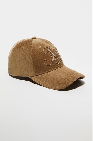 Corduroy baseball cap