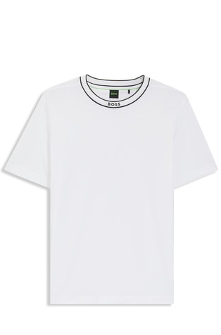 Pamučna majica kratkih rukava s logo ovratnikom