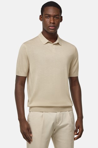 Pletena polo majica od merino vune