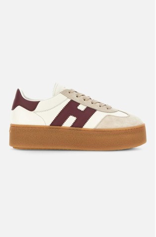 Cool Leather Sneakers With Platform