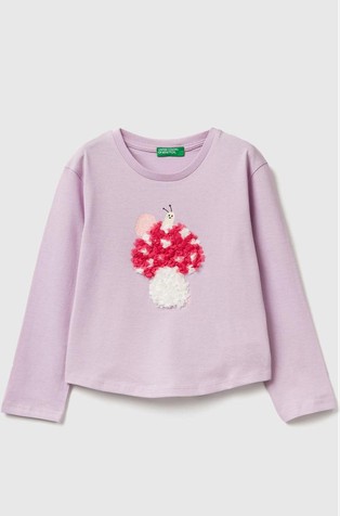 Pamučna majica s otiskom i aplikacijom