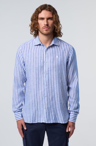 Prugasta lanena košulja