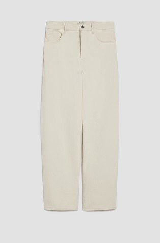 Relaxed fit cotton trousers