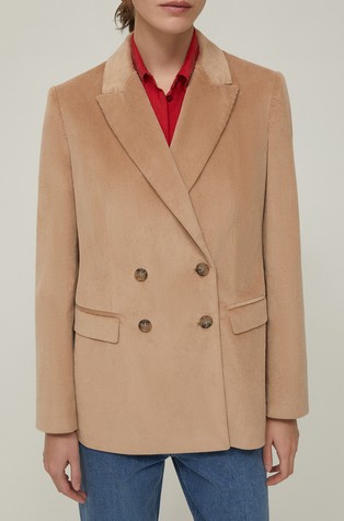 Baršunast sako s dvorednim kopčanjem