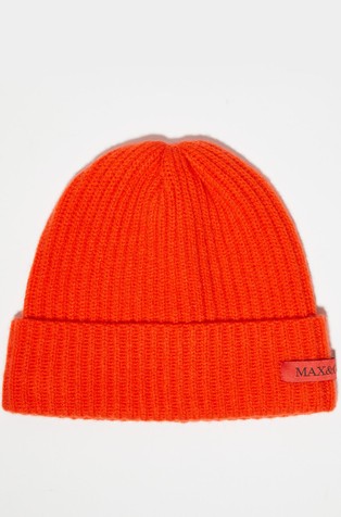 Wool and cashmere beanie hat