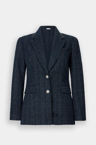 Sako sa svjetlucavim lurex vlaknima