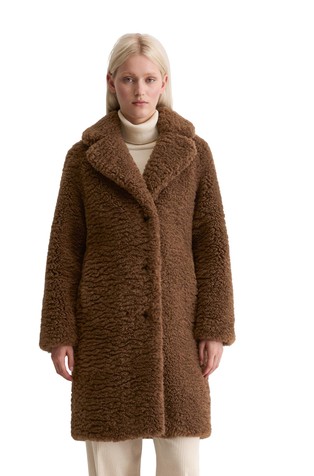 Relaxed teddy coat