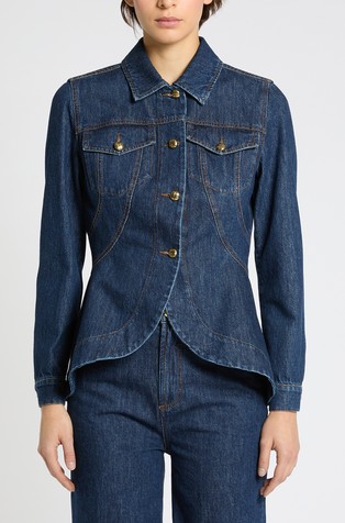 Washed denim jacket