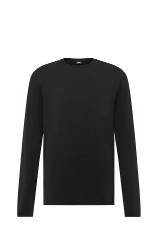 Majica dugih rukava od rastezljive mješavine pamuka i viskoze