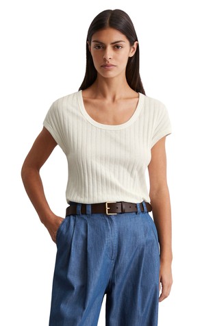 T-shirt in modal-organic cotton blend