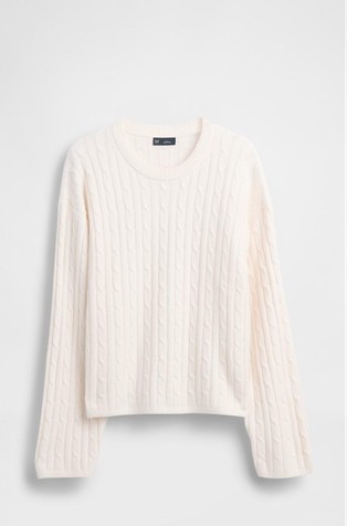 Ženski pleten pulover s uzorkom lanca