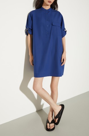Poplin tunic dress