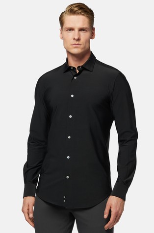 Slim fit košulja od rastezljivog najlona