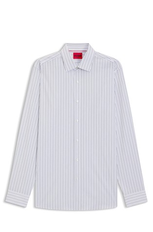 Modern fit prugasta pamučna košulja