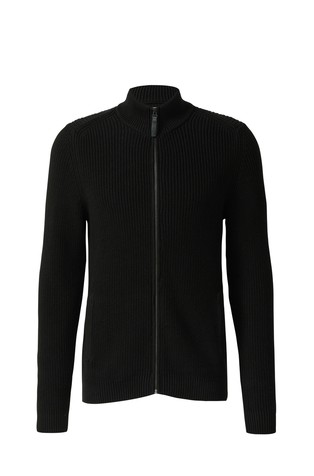 Rebrast kardigan s džepovima