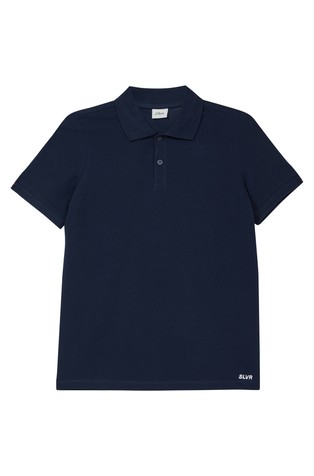Piqué polo shirt with logo embroidery
