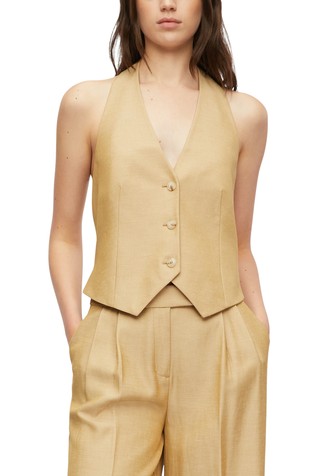 Slim fit openback vest