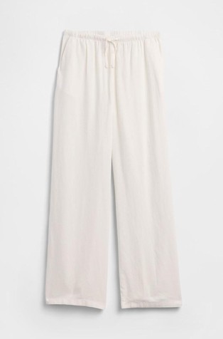 Kids Relaxed fit Pull-On Wide-Leg Linen-Blend Pants