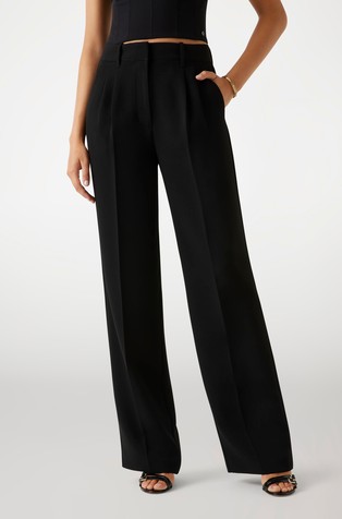 Tailored crepon pants