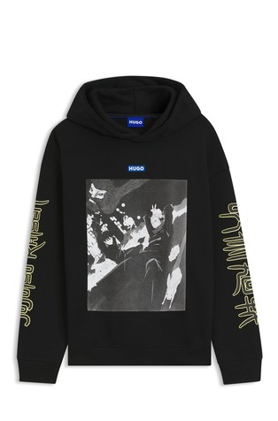 HUGO x Jujutsu Kaisen pulover s kapuljačom i otiskom
