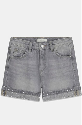 Studs denim shorts