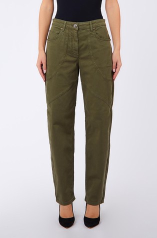 Baggy gabardine trousers